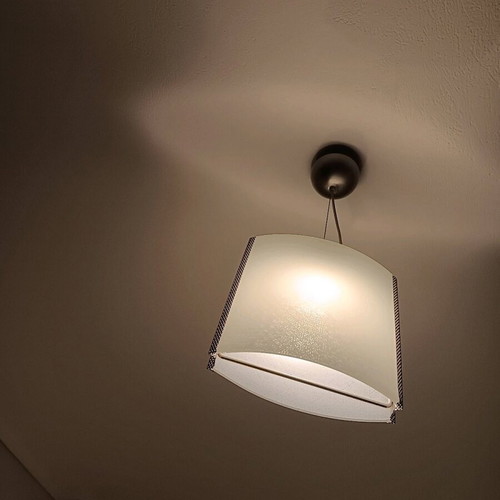 Pendant light inox and sandblasted like new