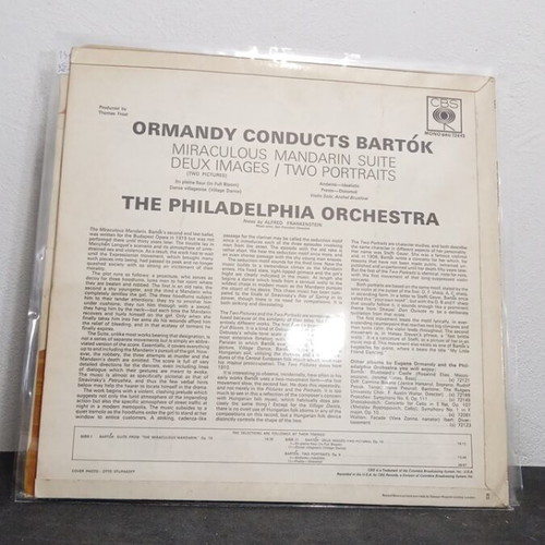 Ormandy Conducts Bartók LP used, classical