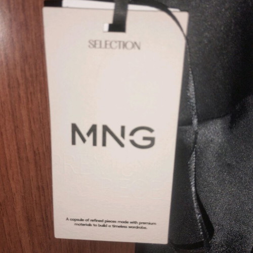 Black maxi dress Mango new