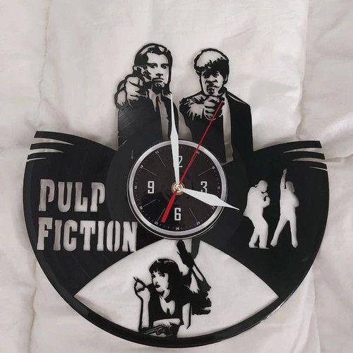 Pulp Fiction Vinyl Wall Clock like new
