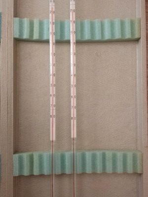 Thermometers for low temperatures like new, set of 2, up to -85°C