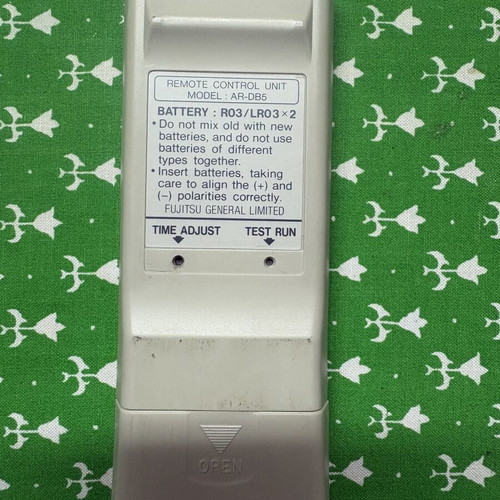 Fujitsu AR-DB5 air conditioner remote control used with wall mount