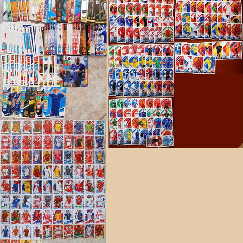 Panini & Topps cards, large collection Champions League, Nations League, Euro