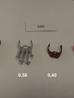 Playmobil assorted beards 486