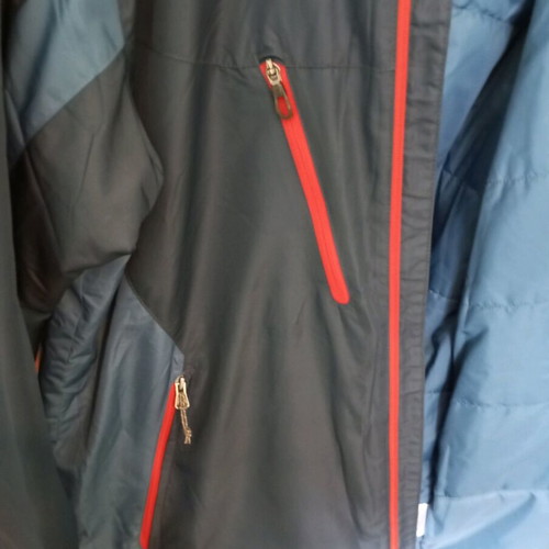 Columbia jacket new with hood, size large, blue turquoise