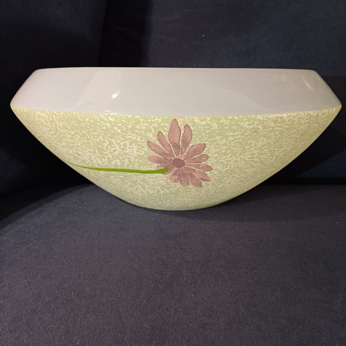 Painted ceramic planter large, like new