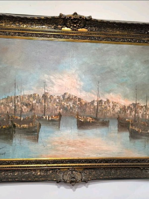 Oil painting Th. Gkionis 1981 like new