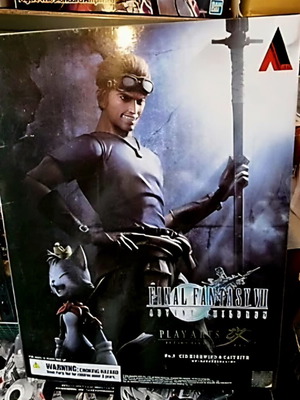 Final Fantasy VII Advent Children Play Arts Kai Cid Highwind Cait Sith figure like new