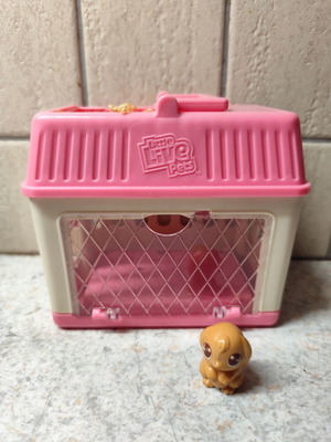 Little Live Pets σετ με κλουβί μεταφοράς και φιγούρα κουταβιού