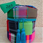  Necessaire ντουλάπας - Κουτί αποθήκευσης υφασμάτινο μινι patchwork - τσάντα καλλυντικών