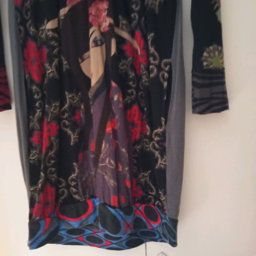 Desigual dress used with beautiful prints, size S