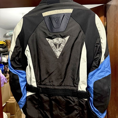 Dainese motorcycle jacket used, size 58 XL with back and shoulder protectors