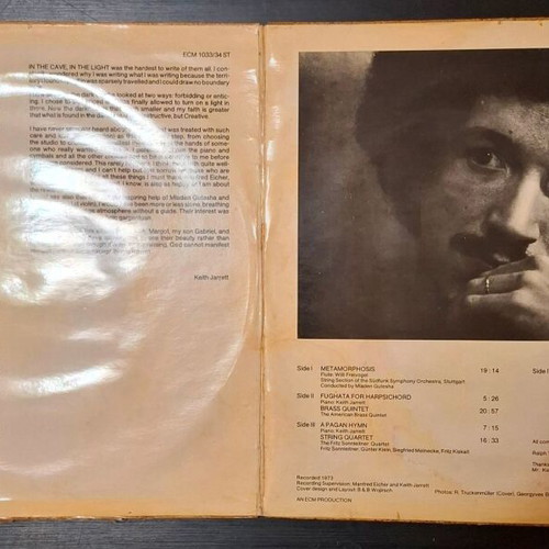 Keith Jarrett In The Light 2xLP album used, jazz