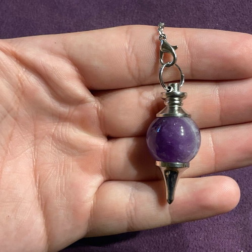 Amethyst authentic stone pendulum