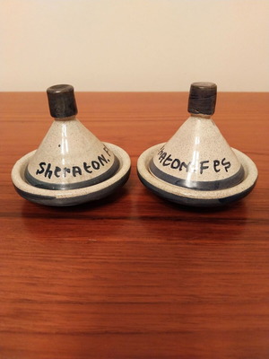 Boho Ethnic Μινιατούρες Tajine Μαρόκου Σετ 2τμχ σαν καινούργιο