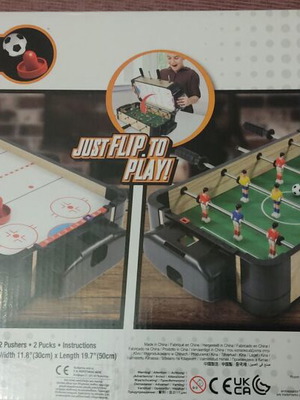 MAM Ξύλινο Ποδοσφαιράκι και Air Hockey Tabletop 2 σε 1 σαν καινούργιο