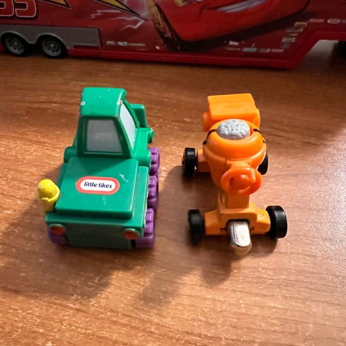 Little Tikes green and orange bulldozer like new