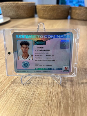 Panini Contenders κάρτα Victor Wembanyama License to Dominate #6 SSP