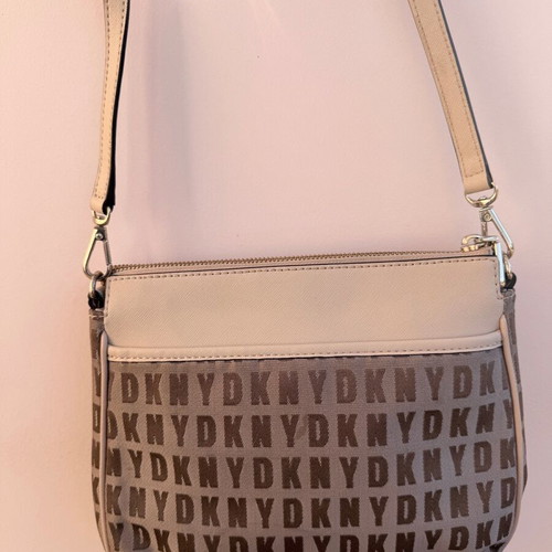 DKNY crossbody bag like new, beige and brown