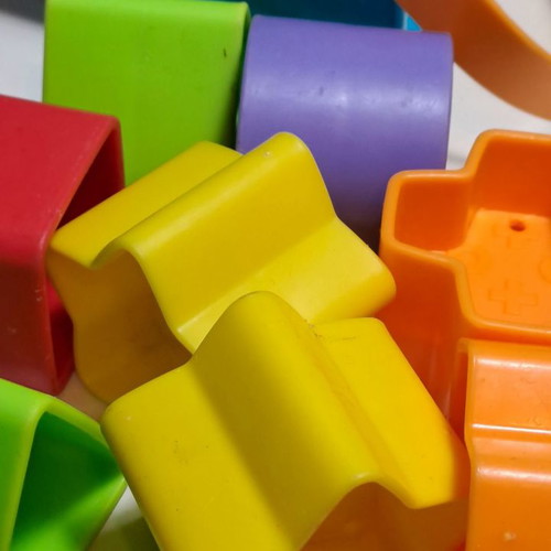Fisher Price shape sorter cube used