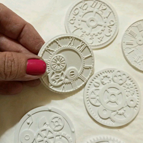 Set of 10 clocks and gears for crafts new