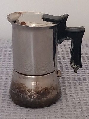 Καφετιέρα NANNI P&B vintage ιταλική μεταχειρισμένη από ανοξείδωτο ατσάλι