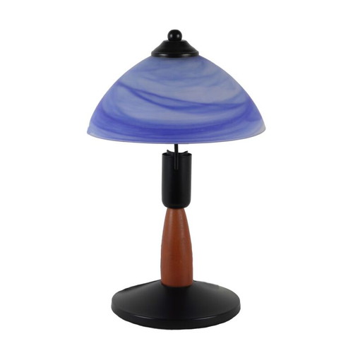 Biokef table lamp like new, 1970, wood and metal
