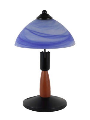 Biokef table lamp like new, 1970, wood and metal