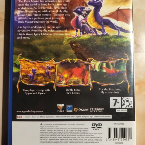 The Legend of Spyro Dawn of the Dragon PS2 game like new