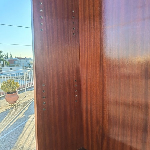 Wooden solid bookcase used, 2m height, 1m length, 45cm width