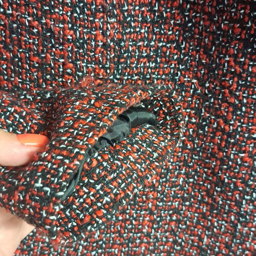 Chris women's wool jacket like new, red and black, size 5XL