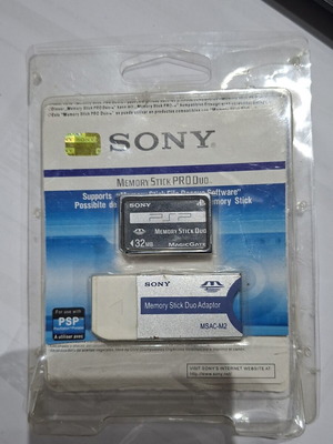 Sony Memory Stick Duo κάρτα 32MB και αντάπτορας MSAC-M2 για PSP