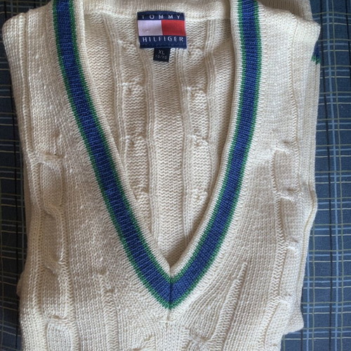 Tommy Hilfiger vintage cable-knit cricket sweater XL used