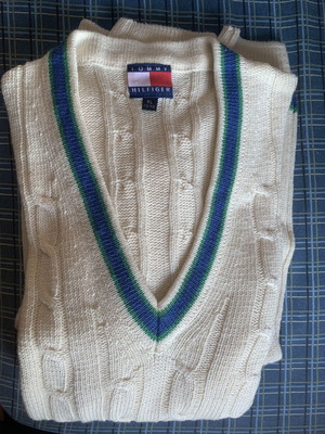 Tommy Hilfiger vintage cable-knit cricket sweater XL used