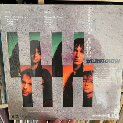 Deathrow Deception Ignored 2018 Reissue vinyl like new, metal