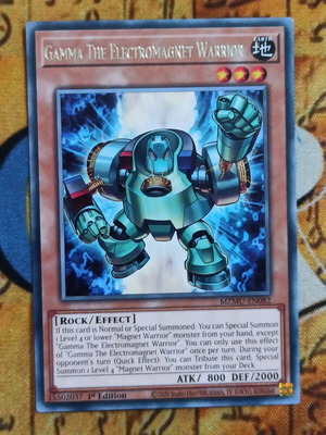 Gamma The Electromagnet Warrior κάρτα Yu-Gi-Oh! σαν καινούργιο
