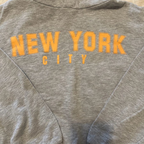 H&M cropped hoodie sweatshirt like new, gray, size 158 cm