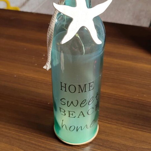 Decorative Beach Mood Light Bottle like new