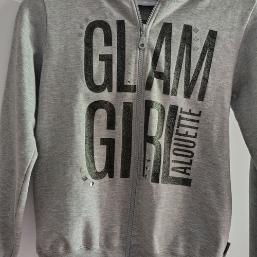 Alouette gray sweatshirt like new with glitter and pockets