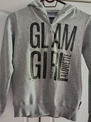 Alouette gray sweatshirt like new with glitter and pockets
