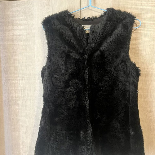 Bershka Fur Jacket like new, black, size small