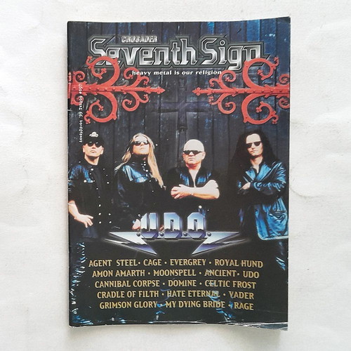 Seventh Sign Issue 7 1999 used Greek metal magazine with minor wear