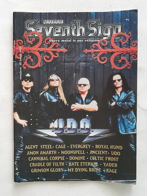 Seventh Sign Issue 7 1999 used Greek metal magazine with minor wear