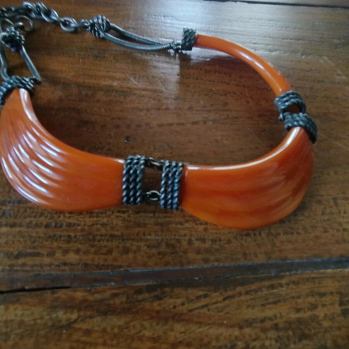 Vintage bakelite necklace statement Art Deco 1920-1930 like new