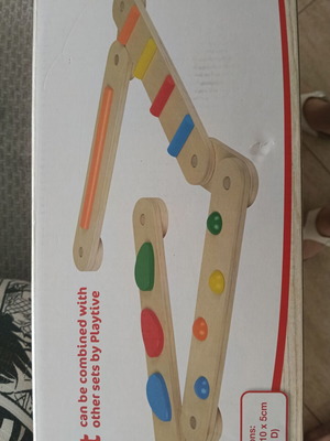 Balance beam like new, wooden, shape adjustable