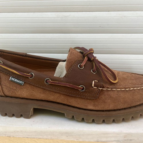 Sebago suede cognac brown shoes size 43