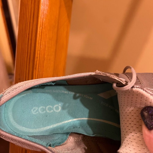 Ecco women's sport shoes like new, genuine leather and fabric