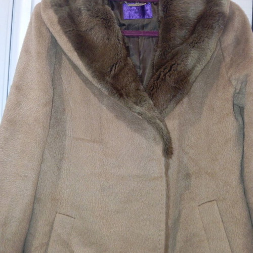 Olivia Lauren alpaca coat like new, size M-L, beige