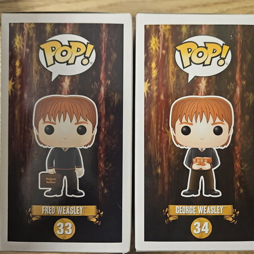 George and Fred Weasley Funko Pops like new