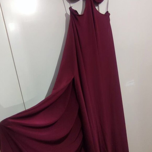 Mindyourstyle long cut-out dress new, plum purple